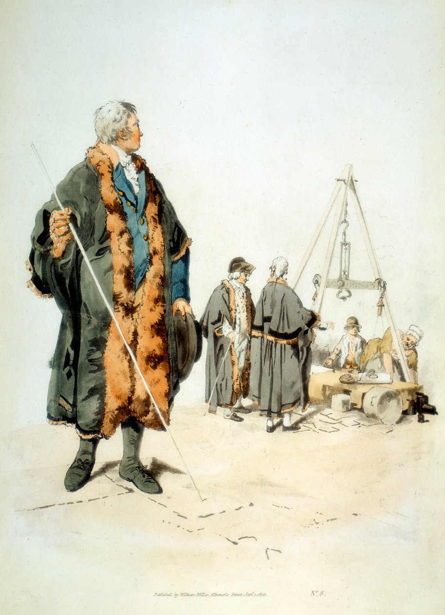 Medlem af en London Wardmote Inquest i officiel dragt, 1808 af William Henry Pyne