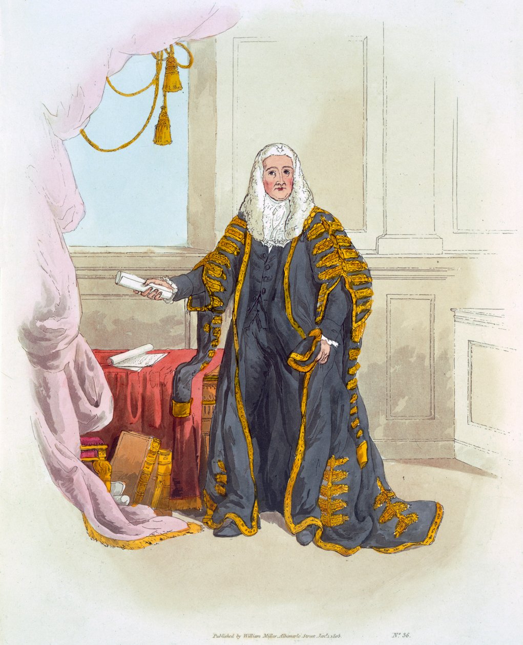 Formand for Underhuset, fra "Costume of Great Britain", udgivet af William Miller, 1805 af William Henry Pyne