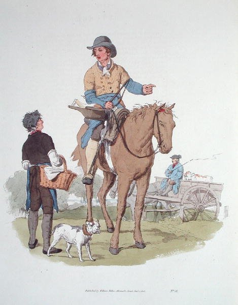 Slagteren, fra "The Costume of Great Britain", udgivet 1805 (akvatint) af William Henry Pyne