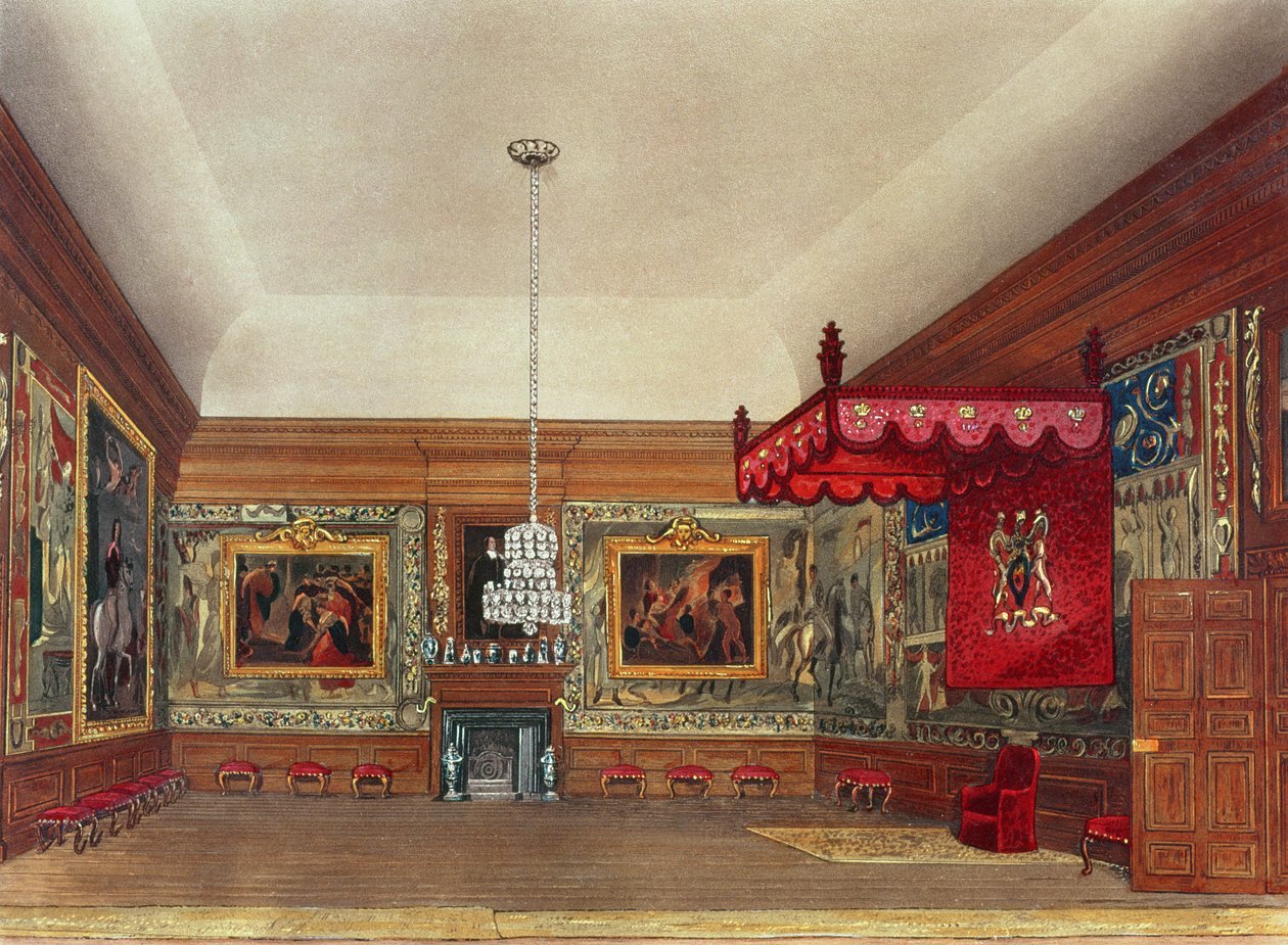 The Throne Room, Hampton Court fra Pynes 