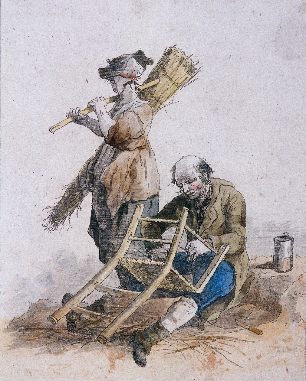 To stolemænd, Provincial Characters, 1804 af William Henry Pyne