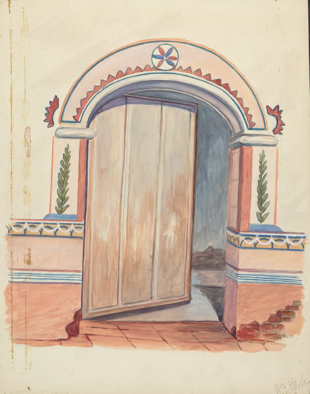 Vægmaleri, 19351942. af William Herbert