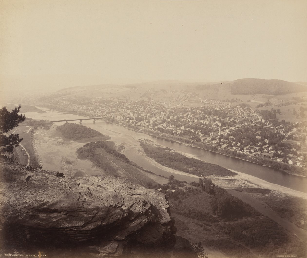 Towanda fra Table Rock, ca. 1895 (foto) af William Herman Rau
