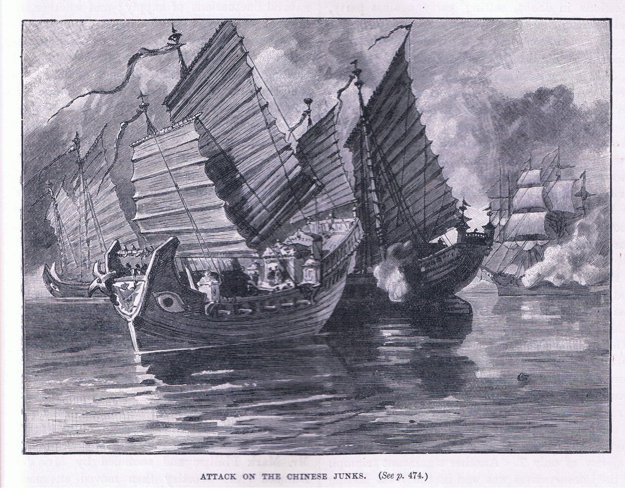 Angreb på de kinesiske junker AD 1841 af William Heysham Overend