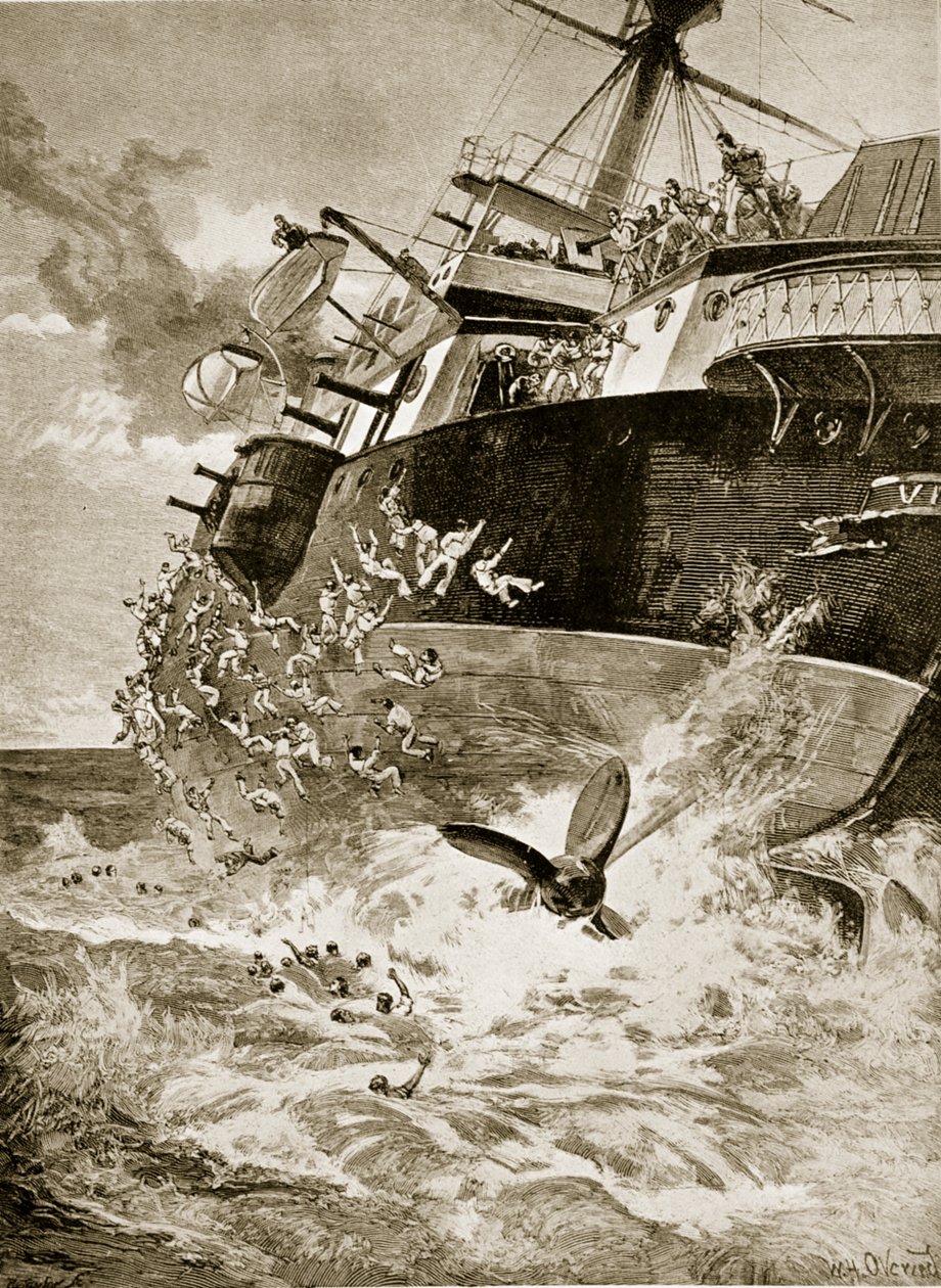 HMS Victoria kæntrede, 22. juni 1893 af William Heysham Overend