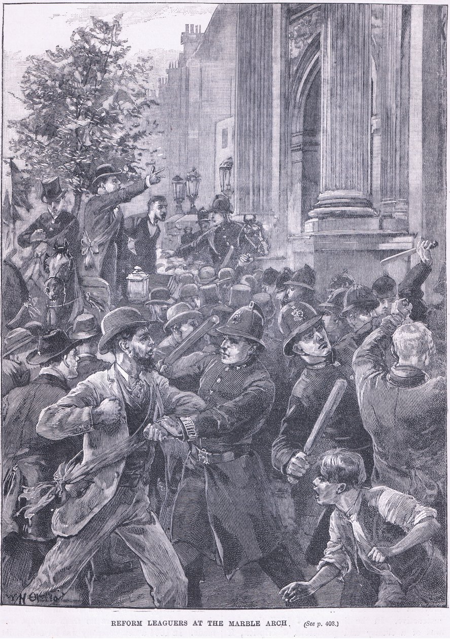 Reformligaer ved Marble Arch 1866 AD af William Heysham Overend