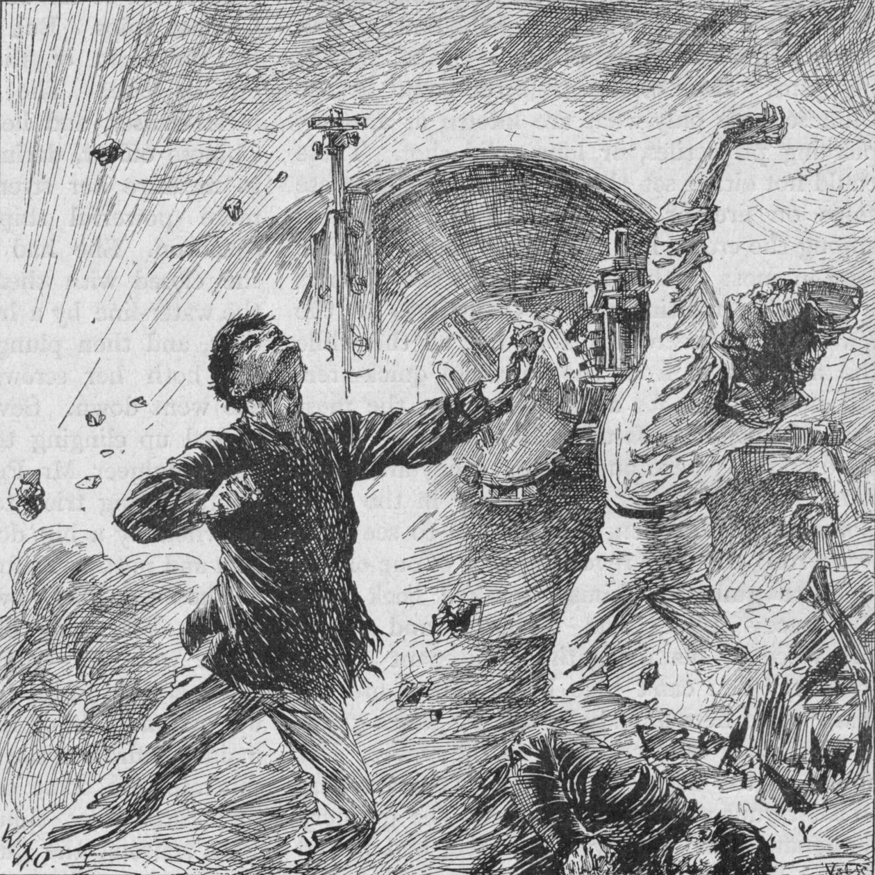 Skallen brast blandt hendes buevåben, 1902 af William Heysham Overend