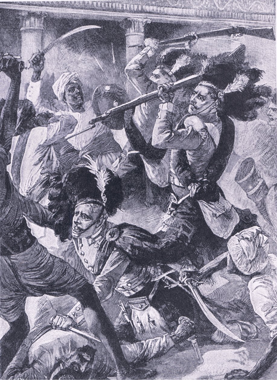 Det andet relief af Lucknow, illustration fra 