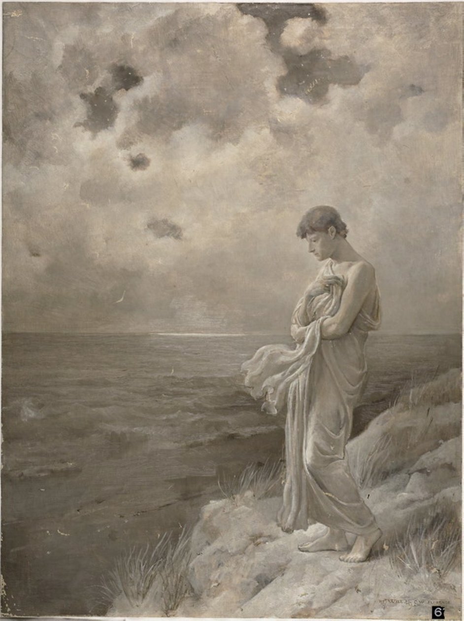 Sonnet: "Når jeg frygter, at jeg kan holde op med at være", 1887 af William Hicok Low
