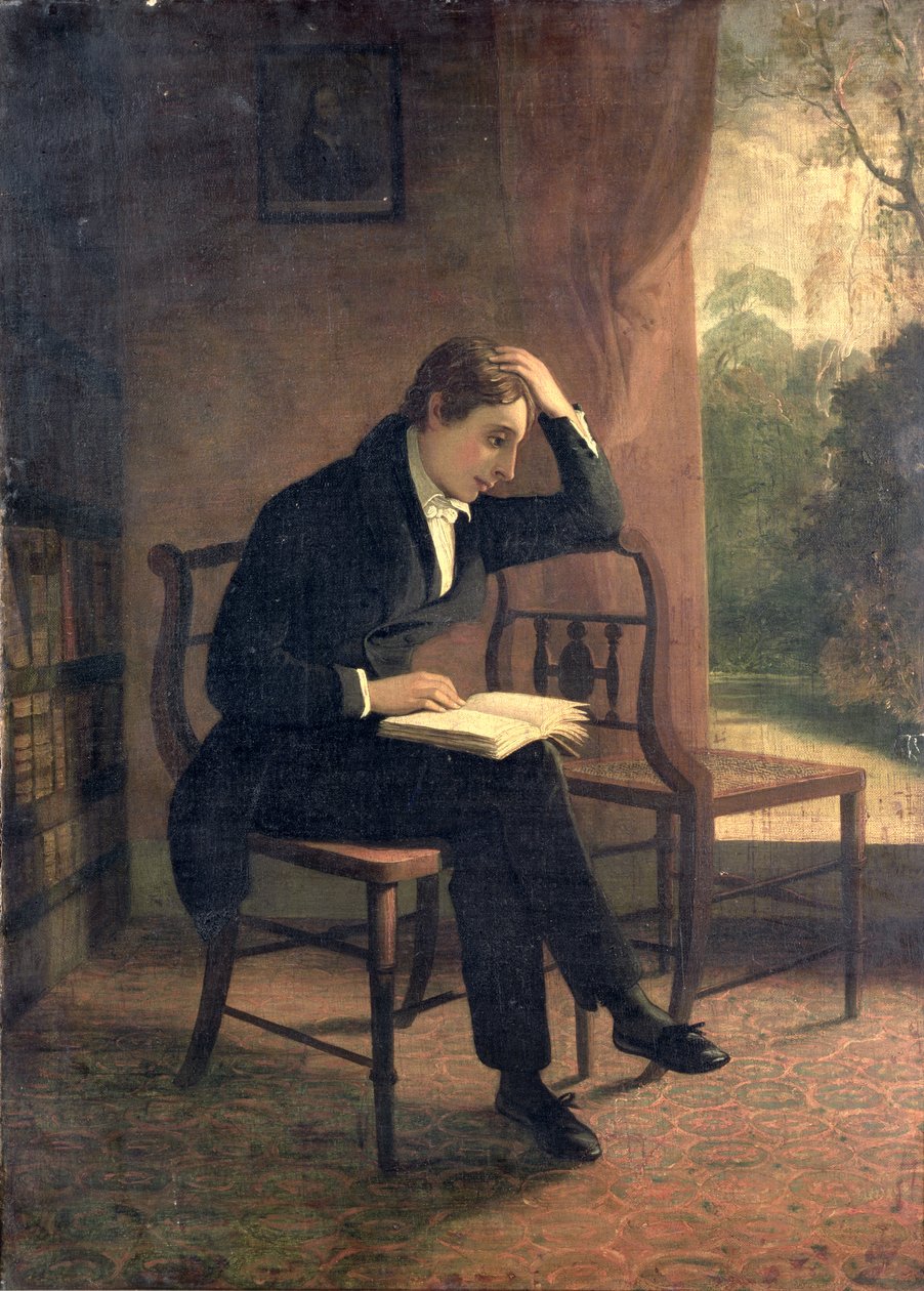 Portræt af John Keats (efter Joseph Severn) af William Hilton