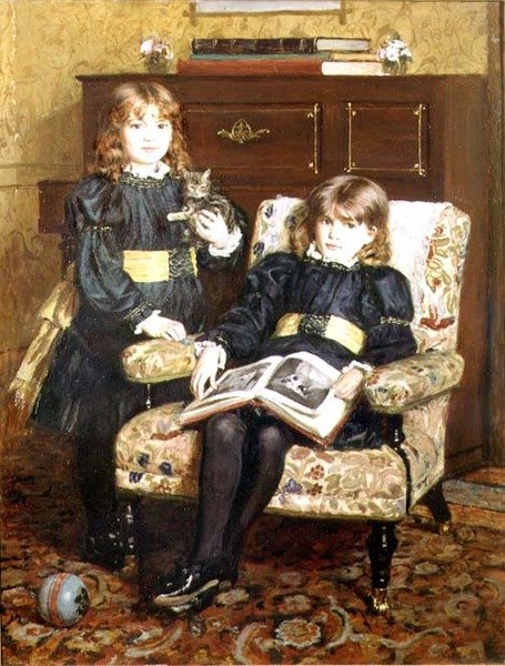 Portræt af May og Violet Craik af William Hippon Gadsby