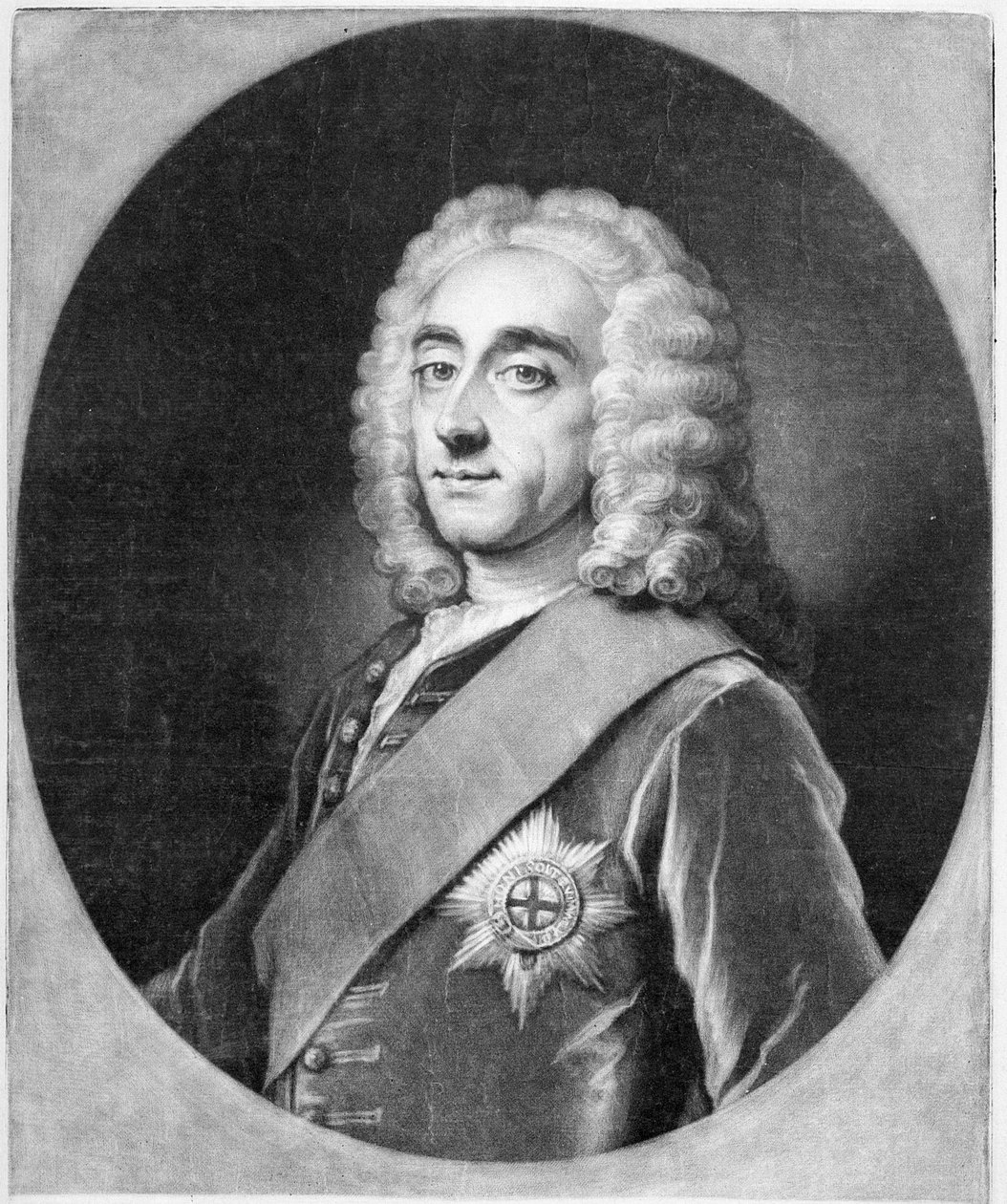 Philip Dormer Stanhope, graveret af John Simon af William Hoare