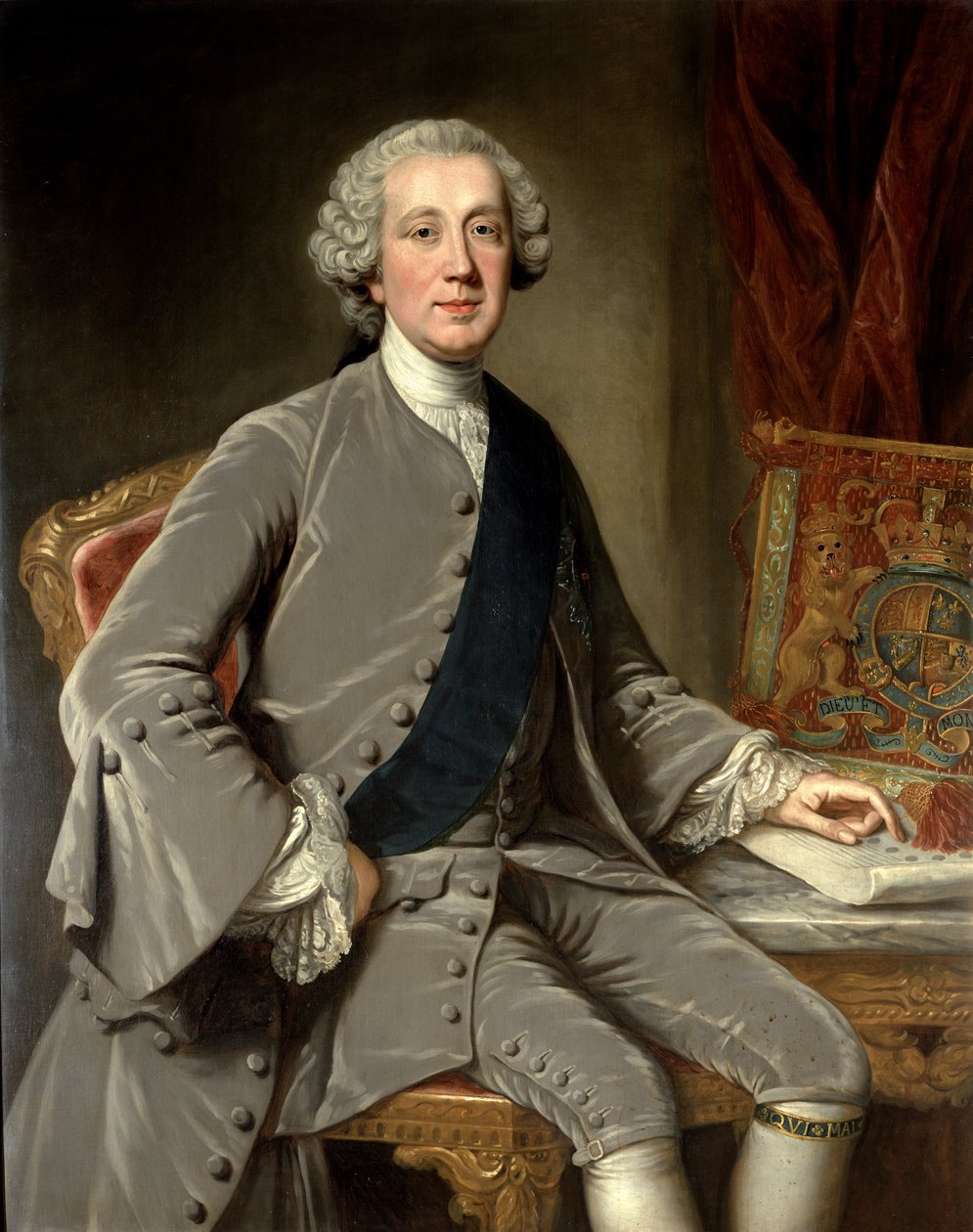 Richard Grenville, Earl Temple, ca. 1760 af William Hoare