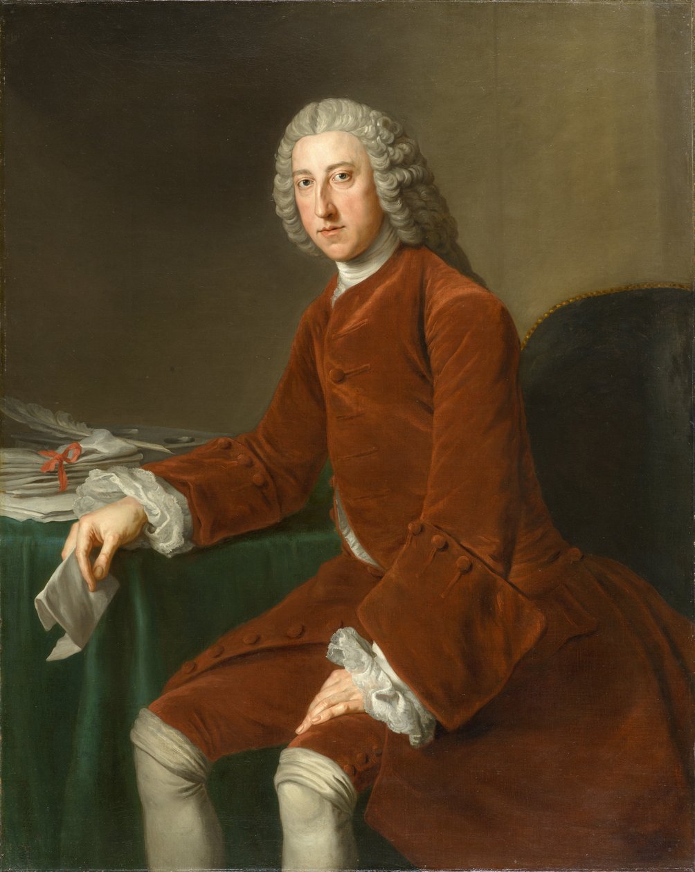 William Pitt, senere første jarl af Chatham (1708-1778), omkring 1754 (olie på lærred) af William Hoare