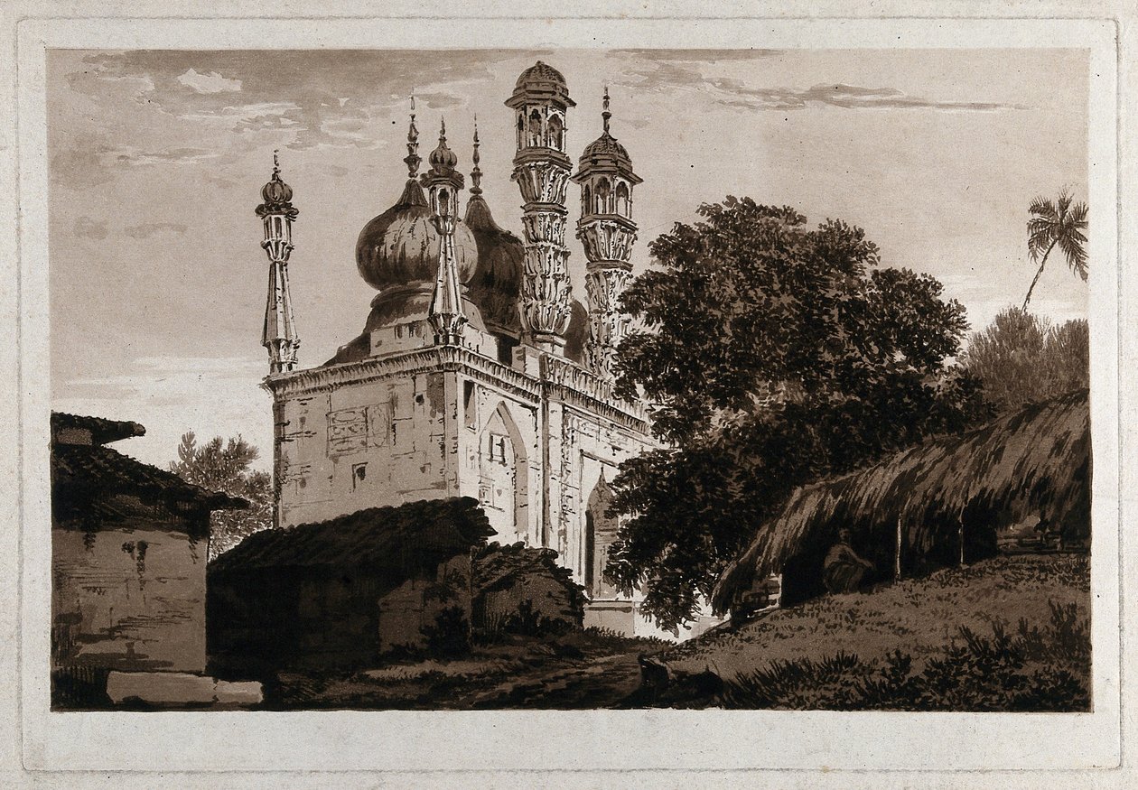 En moské ved Gazipoor( af William Hodges