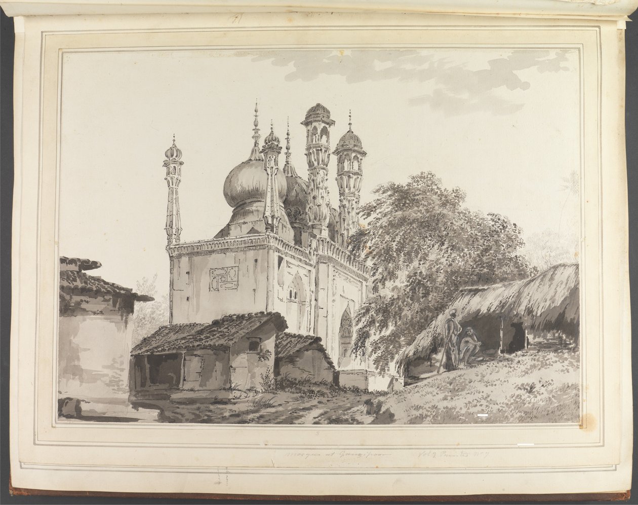 En moské i Gazipoor [Ghazipur] af William Hodges