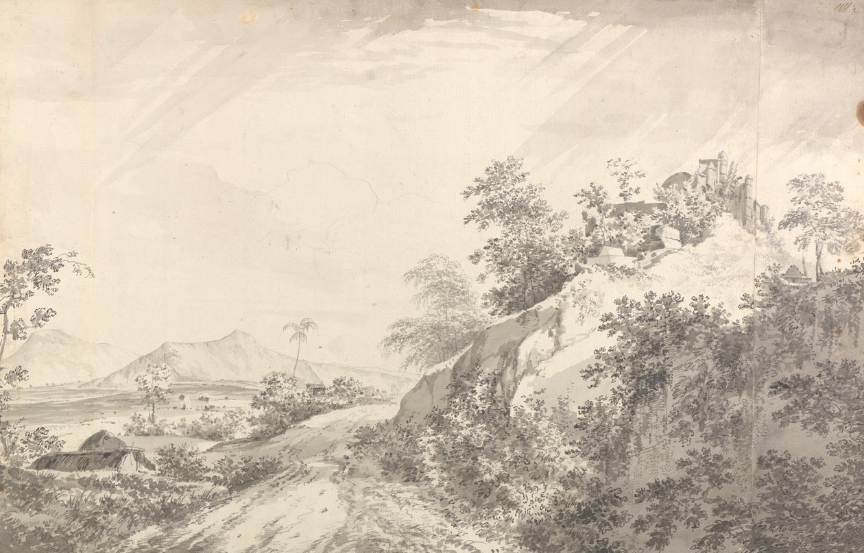Et udsyn over Sicri Gully-passet [Sakrigali] af William Hodges