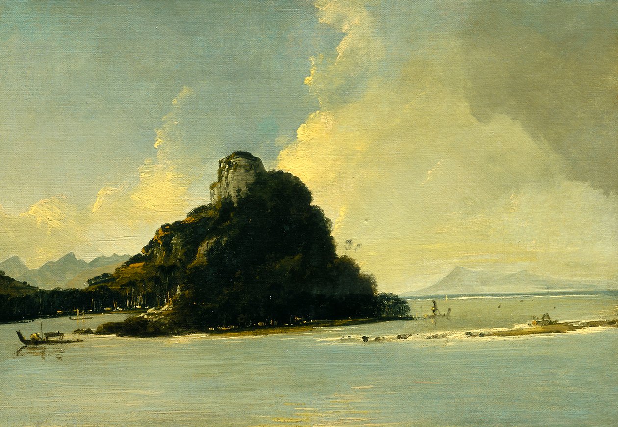 Owharee Havn, Huahine af William Hodges