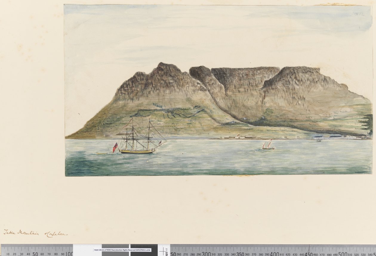 Side 12 Taffelbjerget, Cape Town af William Hodges