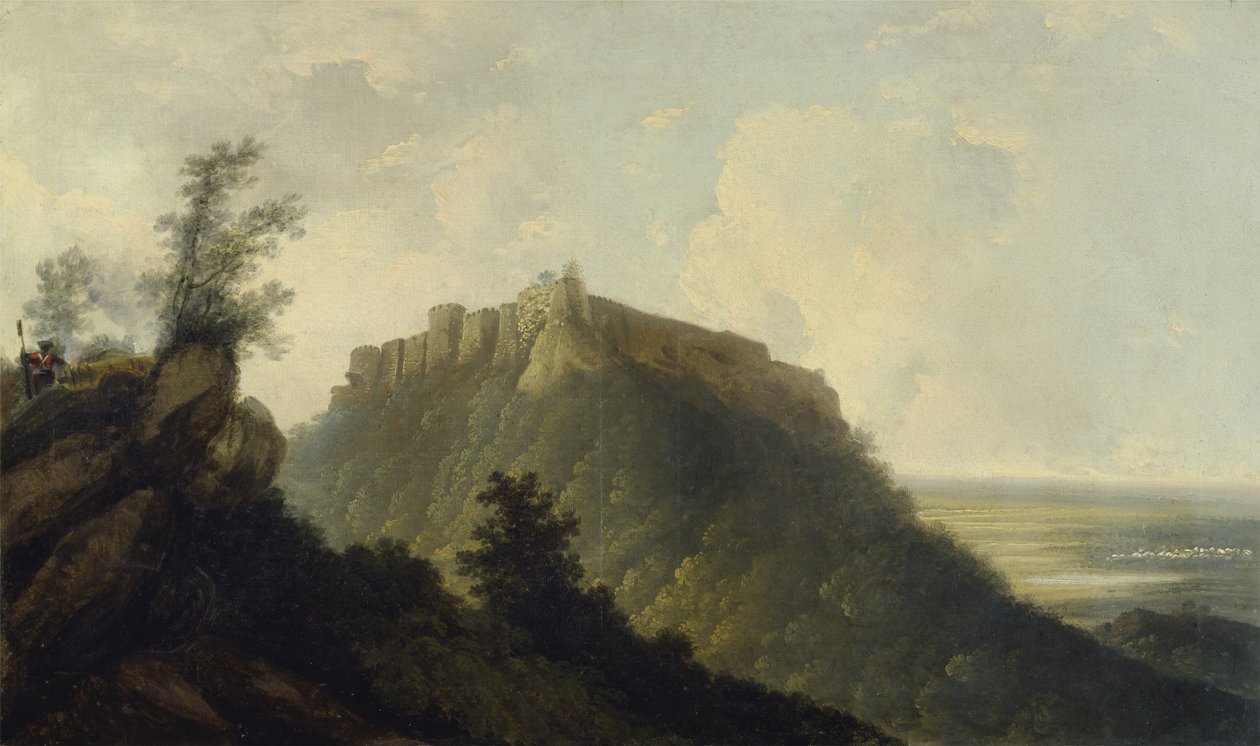 Fortet i Bidjegur, ca. 1784 (olie på lærred) (se også 150249) af William Hodges