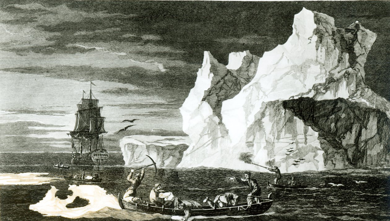 Isøerne den 9. januar 1773, indgraveret af B. T. Pouney, 31. februar 1777 af William Hodges