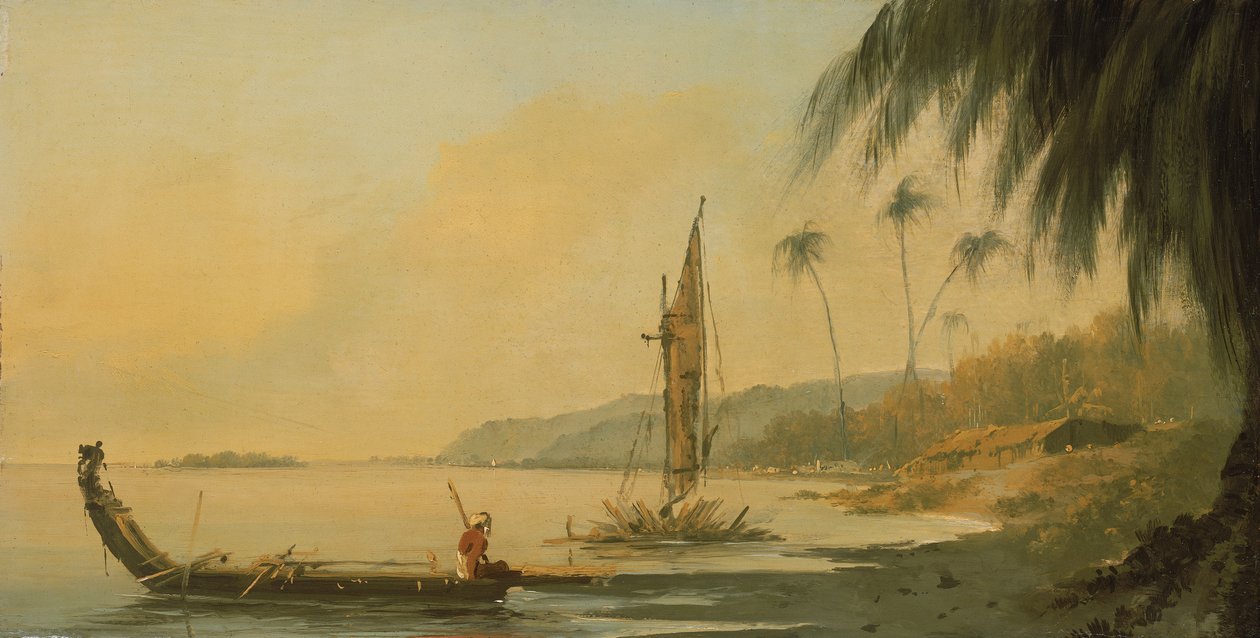 Udsigt fra Point Venus, øen Otaheite (Tahiti) af William Hodges
