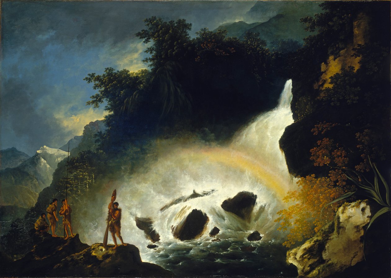 Vandfald i Dusky Bay, april 1773 af William Hodges