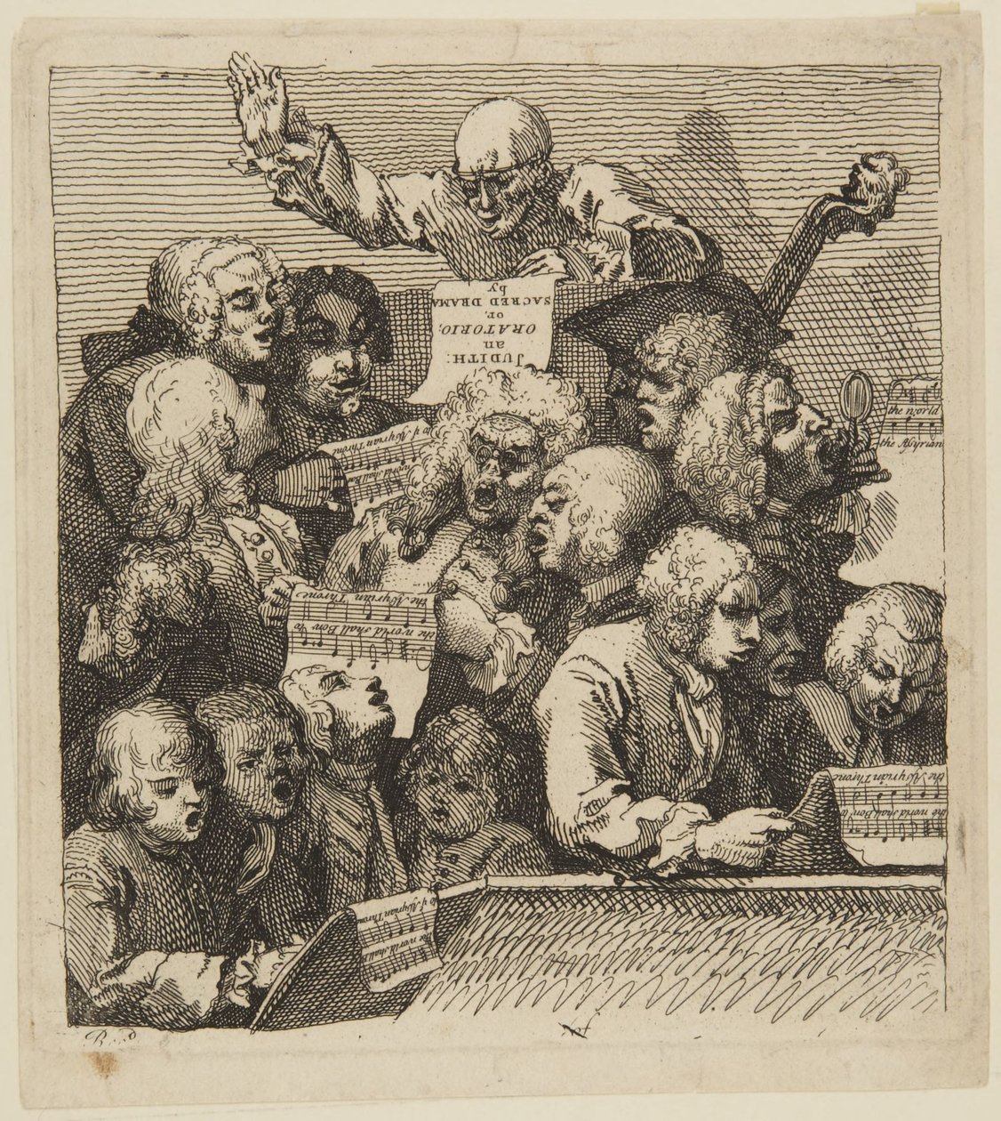 Et kor af sangere af William Hogarth