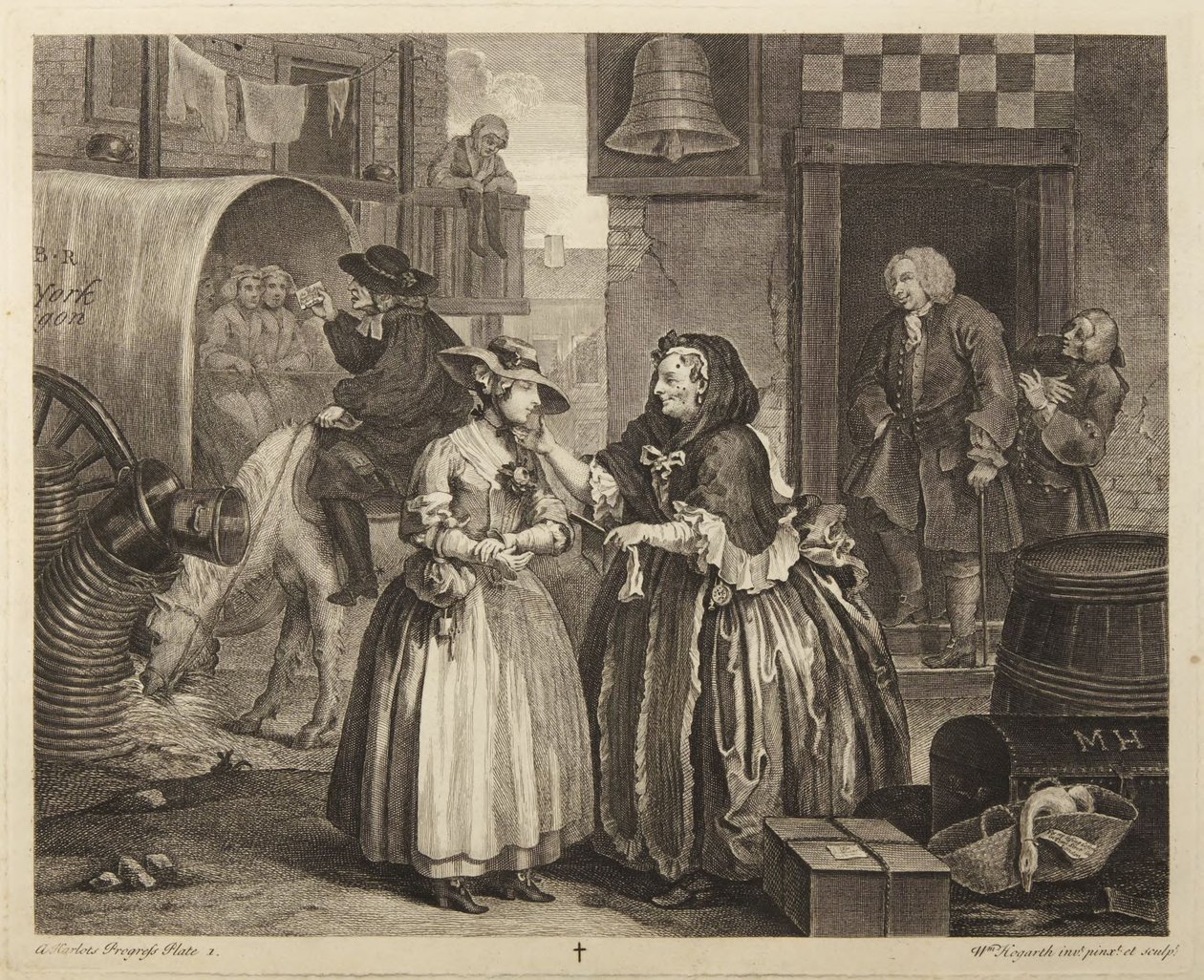 En skøges vej, tavle 1 af William Hogarth