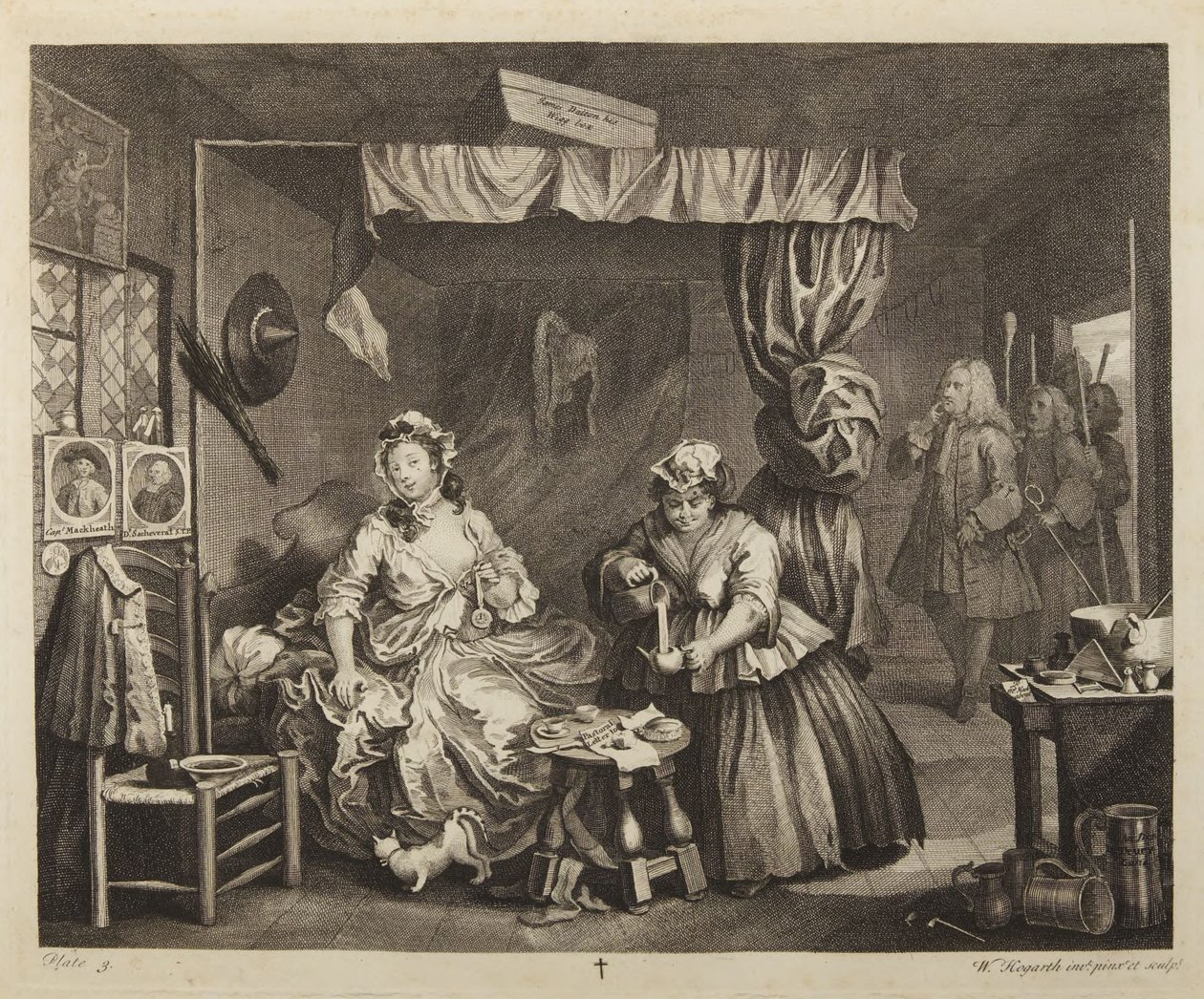 En skøges vej, tavle 3 af William Hogarth