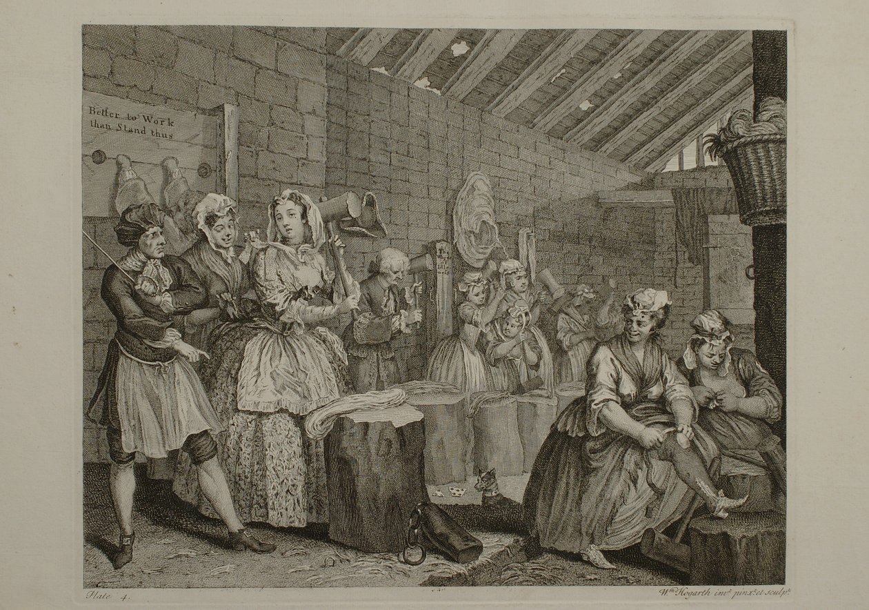 En prostituerets liv: planche 4 af William Hogarth