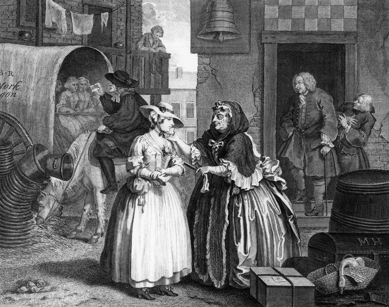 En skøges fremskridt, plade I af William Hogarth