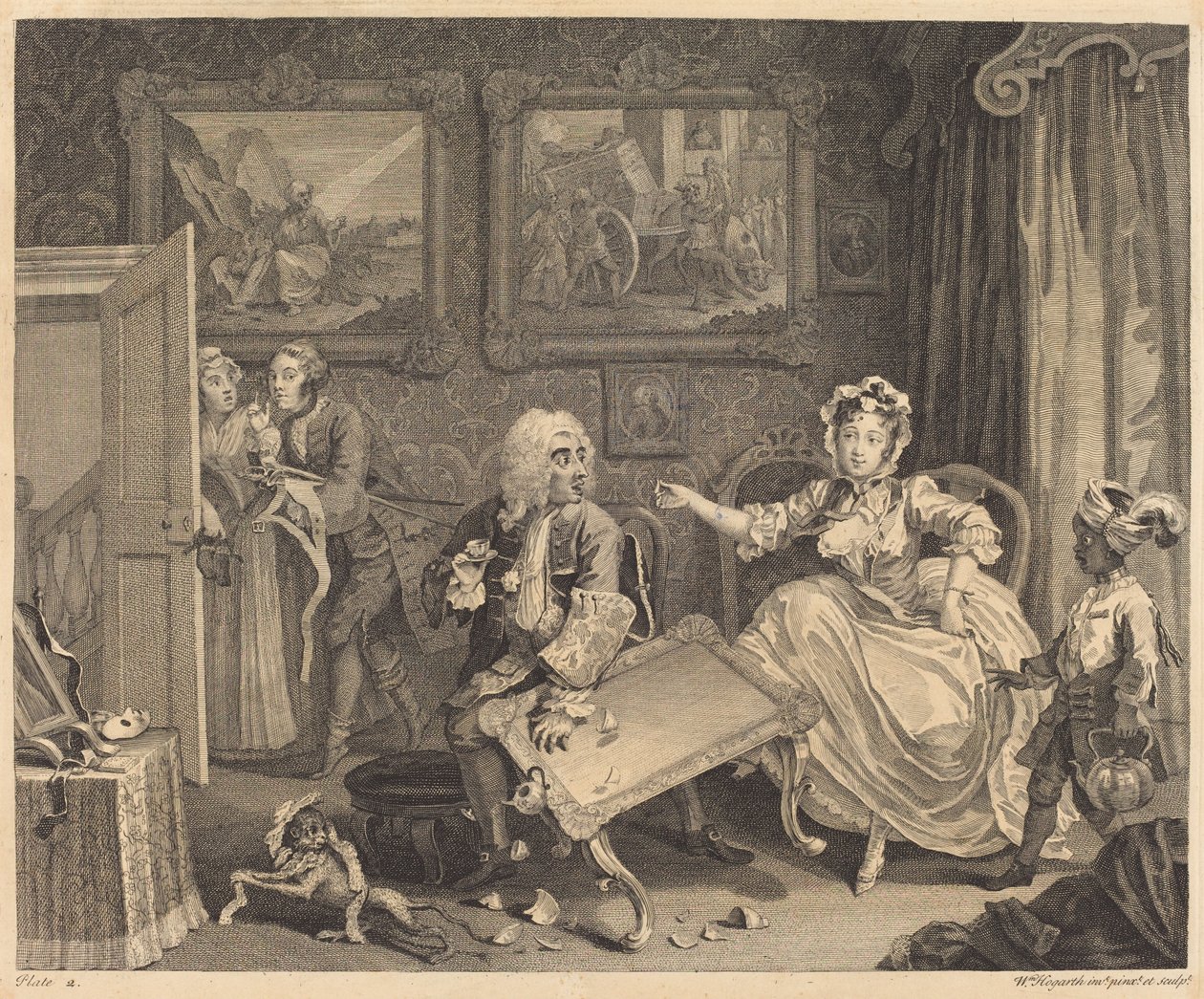 En skøges fremskridt: pl.2 af William Hogarth