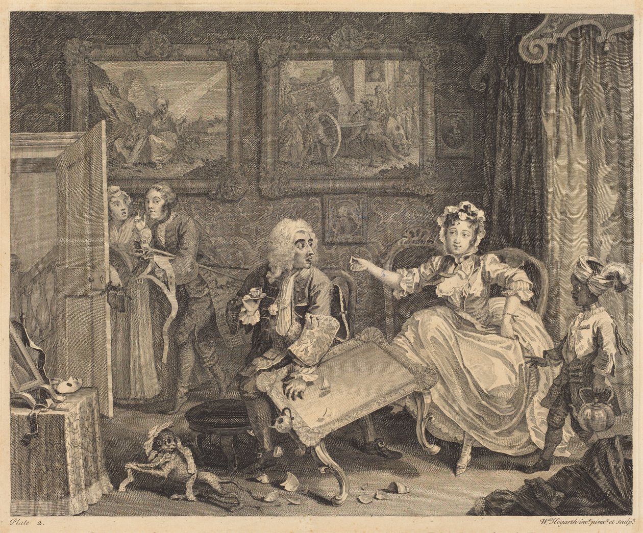 En skøges vej: pl. 2 af William Hogarth