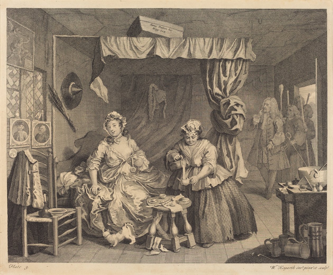 En skøges vej: pl.3 af William Hogarth