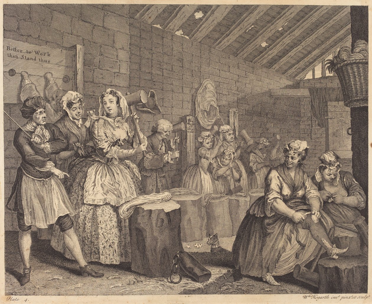 En skøges fremskridt: pl.4 af William Hogarth