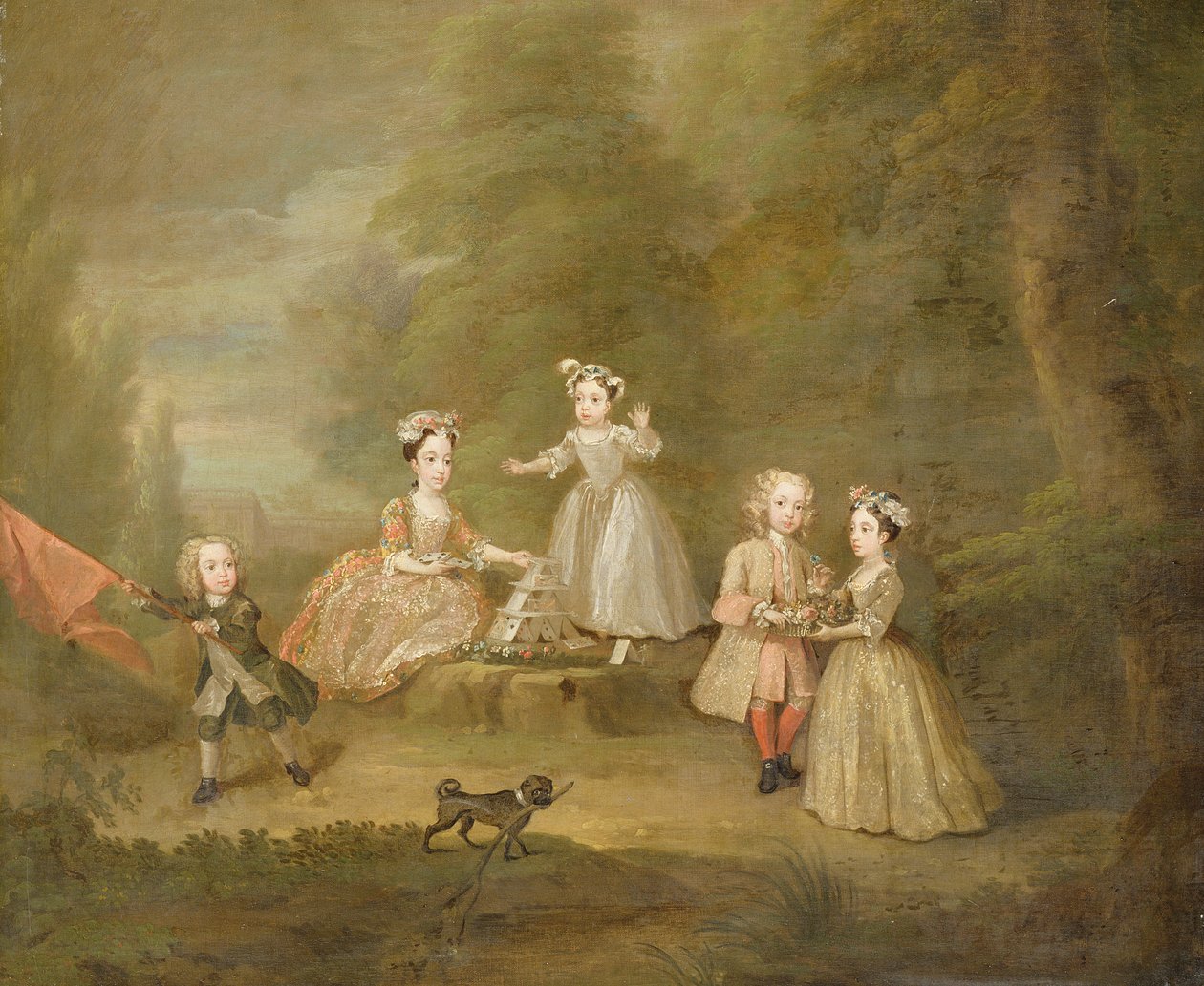 Et hus af kort af William Hogarth