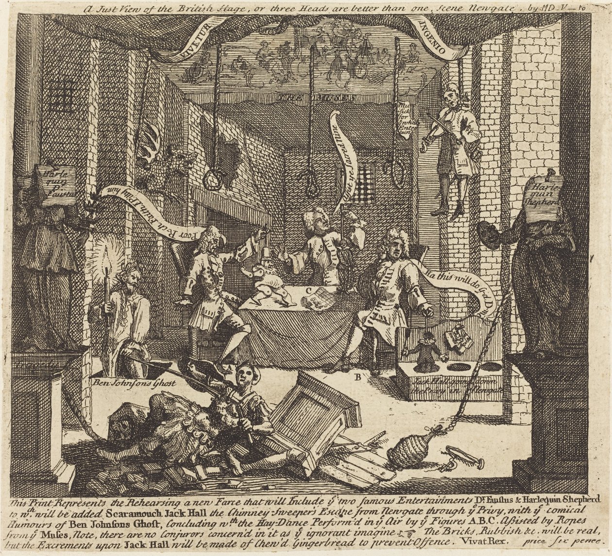 En retfærdig udsigt over den britiske scene af William Hogarth