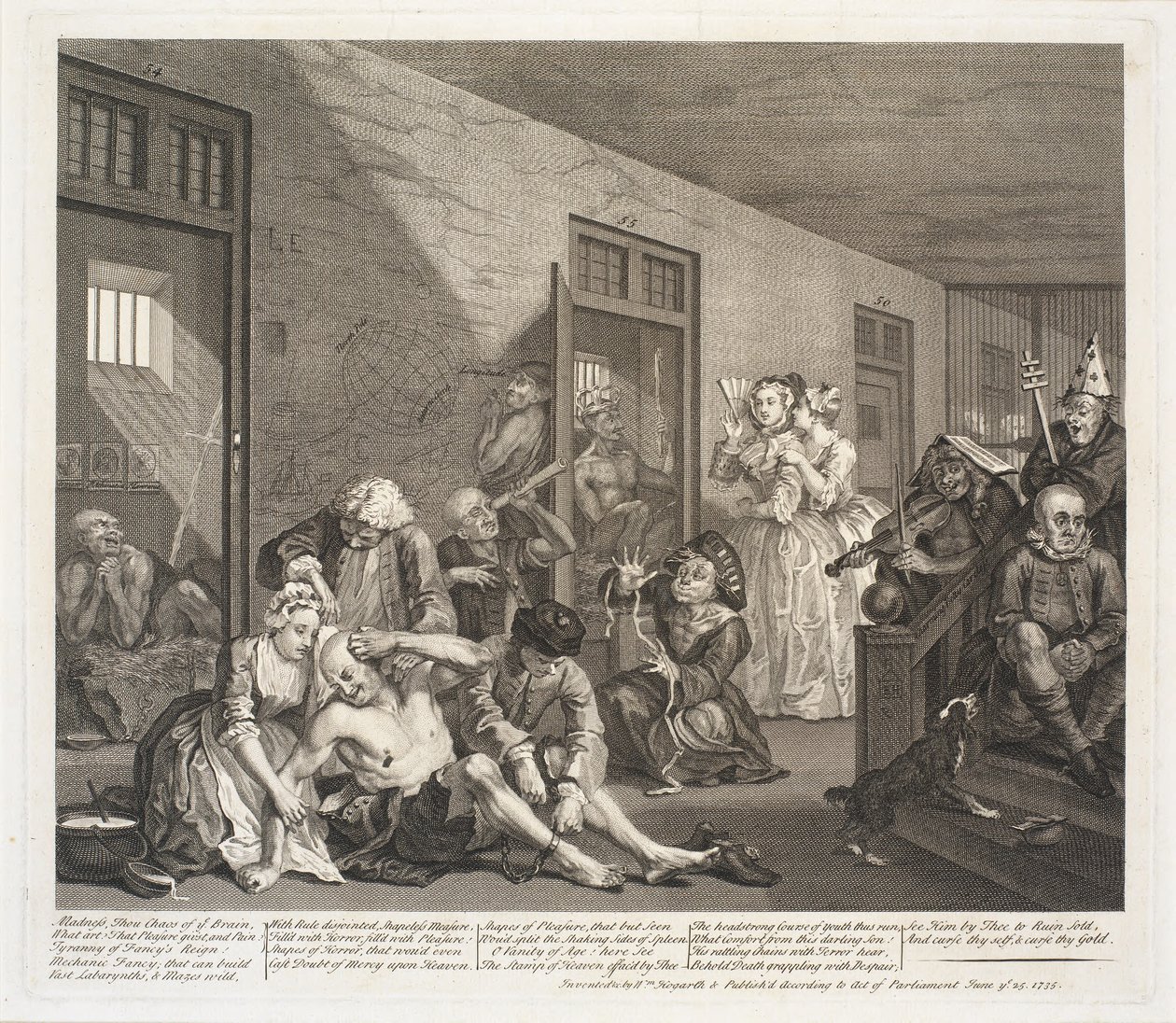 En Rakes Fremgang af William Hogarth