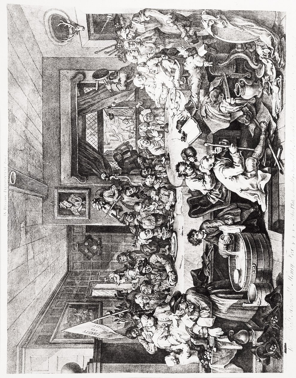 An Election Entertainment, Plate I, 24. februar af William Hogarth