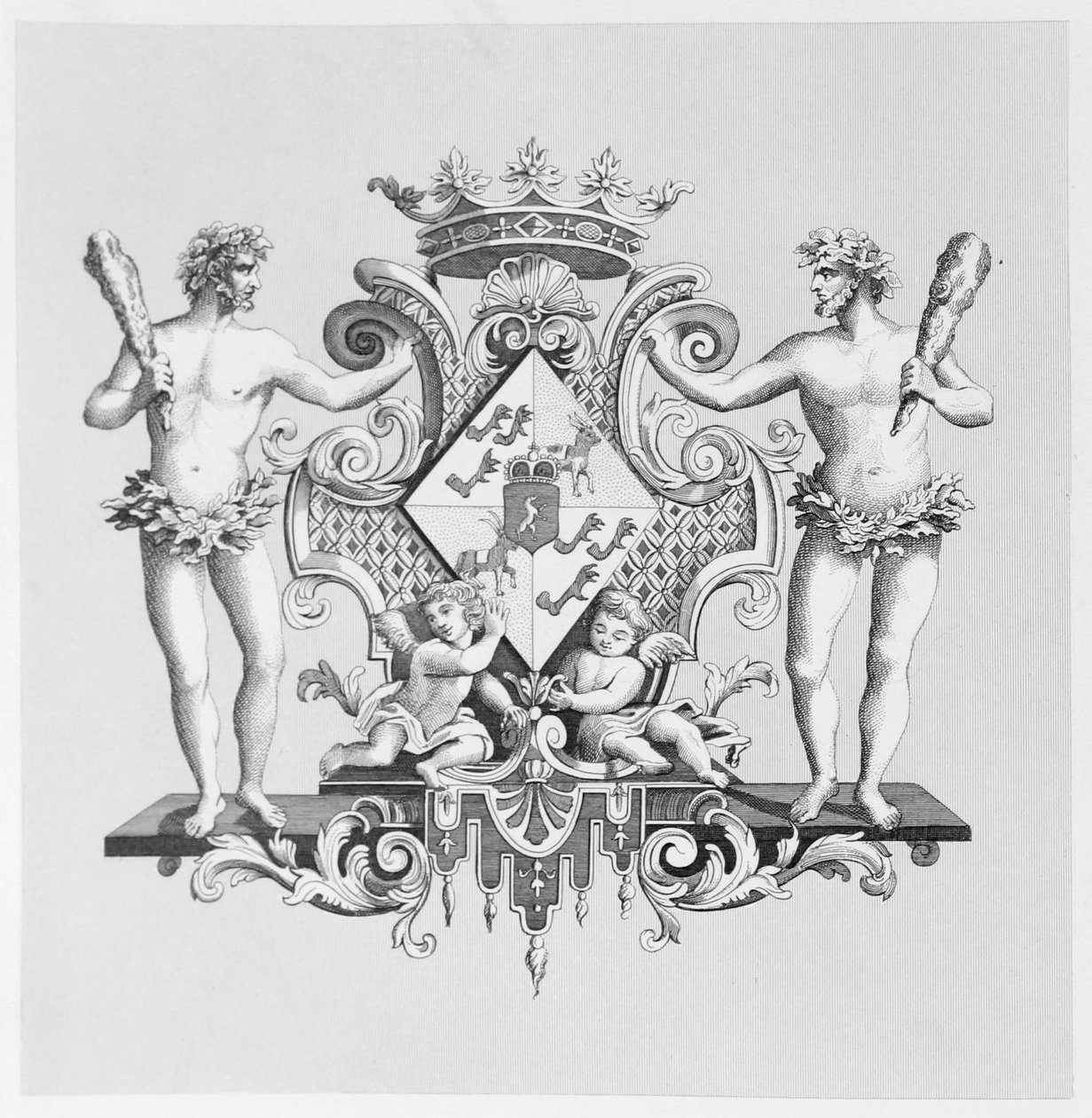 Hertuginden af Kendals våben af William Hogarth