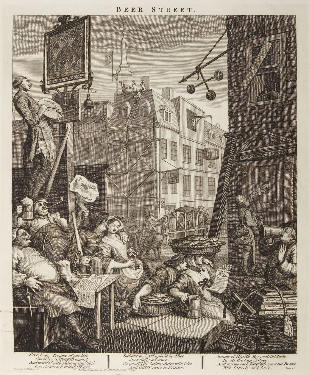Ølgaden af William Hogarth