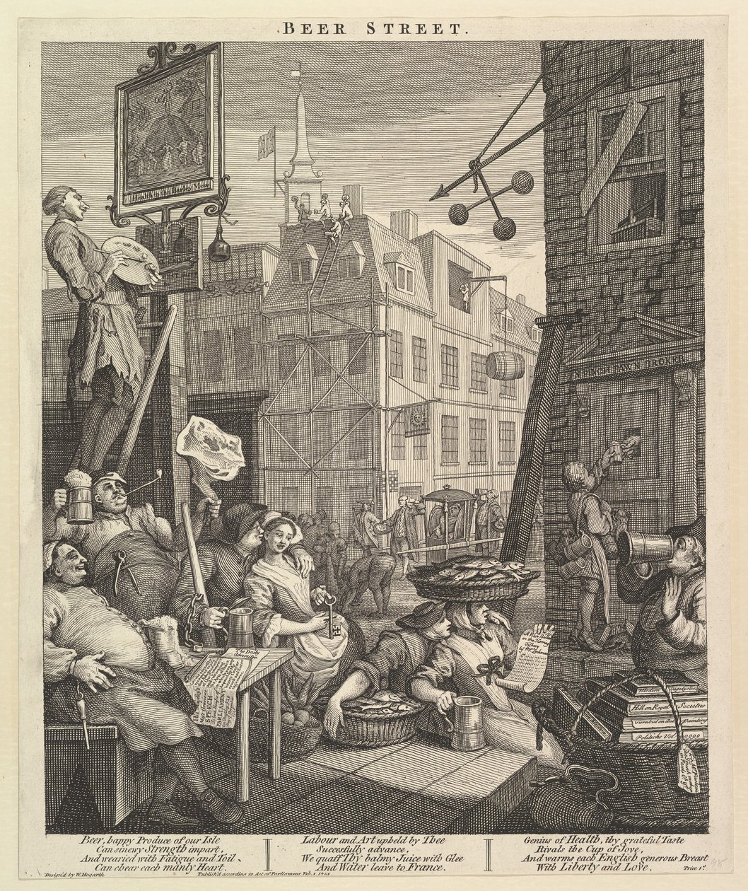 Ølgaden af William Hogarth