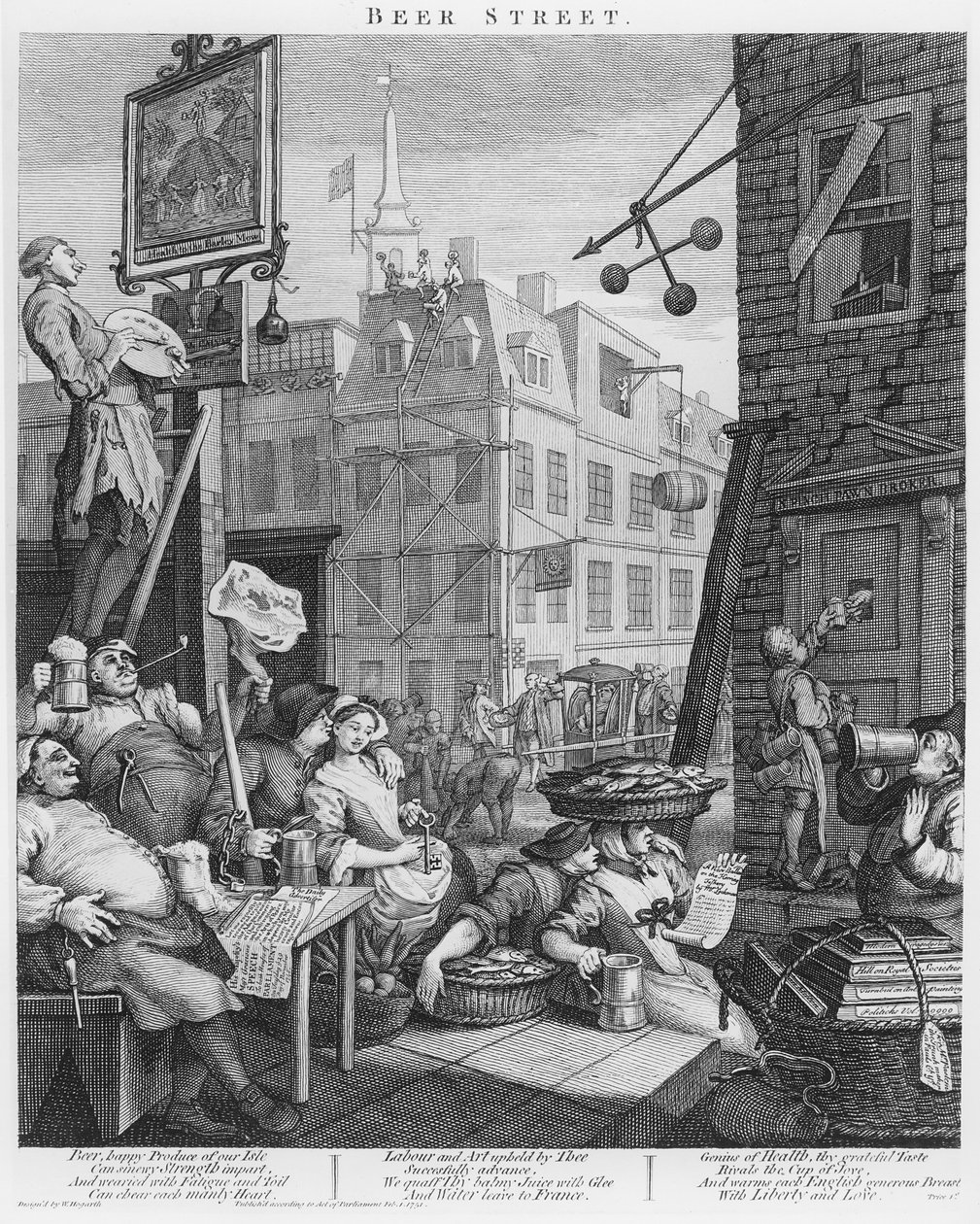 Ølgade af William Hogarth