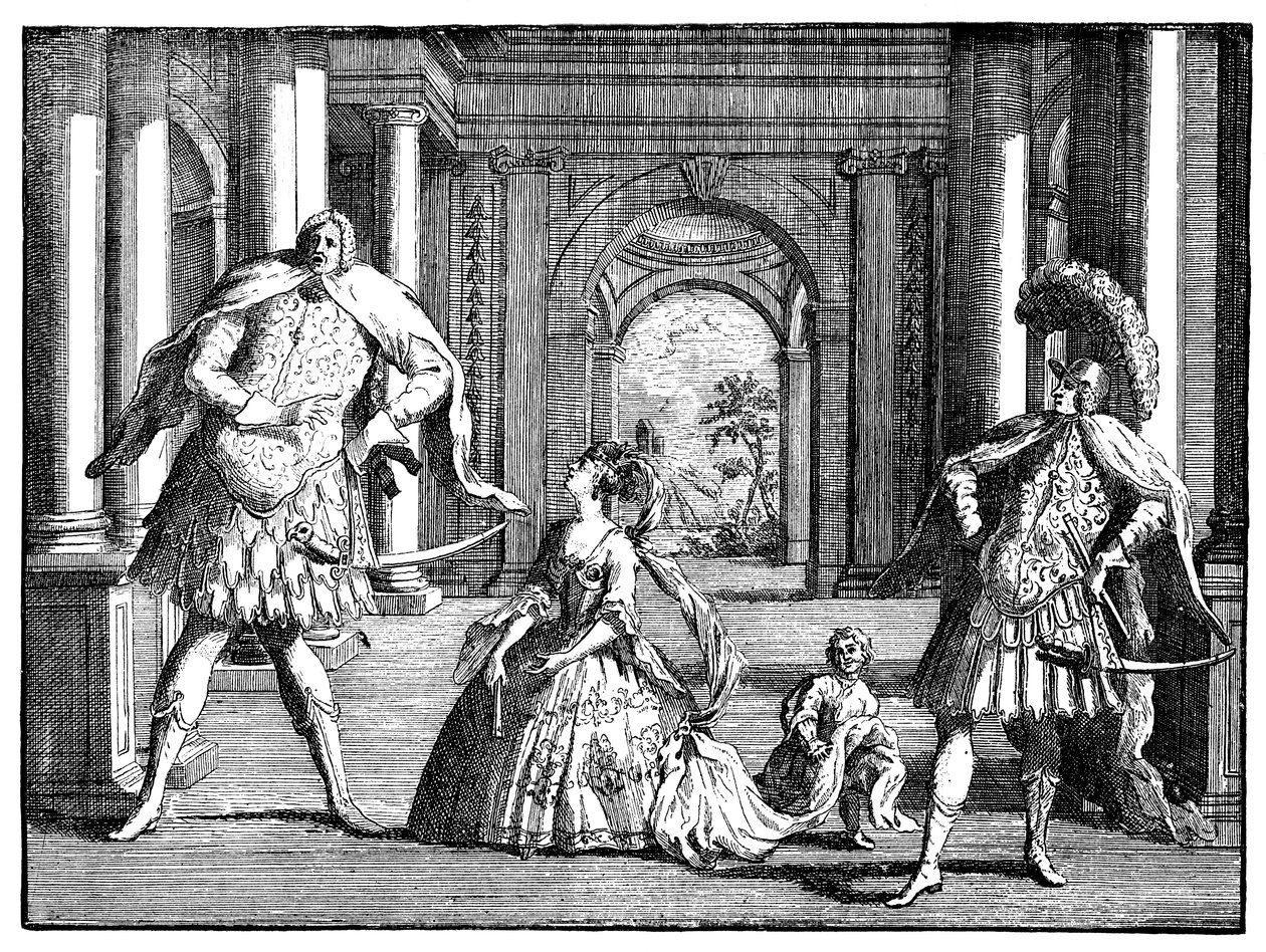 Berenstat, Cuzzoni og Senesino c1725. af William Hogarth