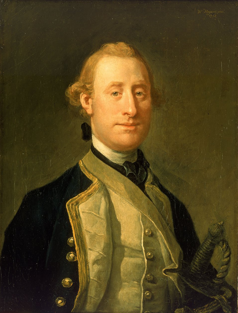 Kaptajn Sir Alexander Schomberg (1720-1804) af William Hogarth