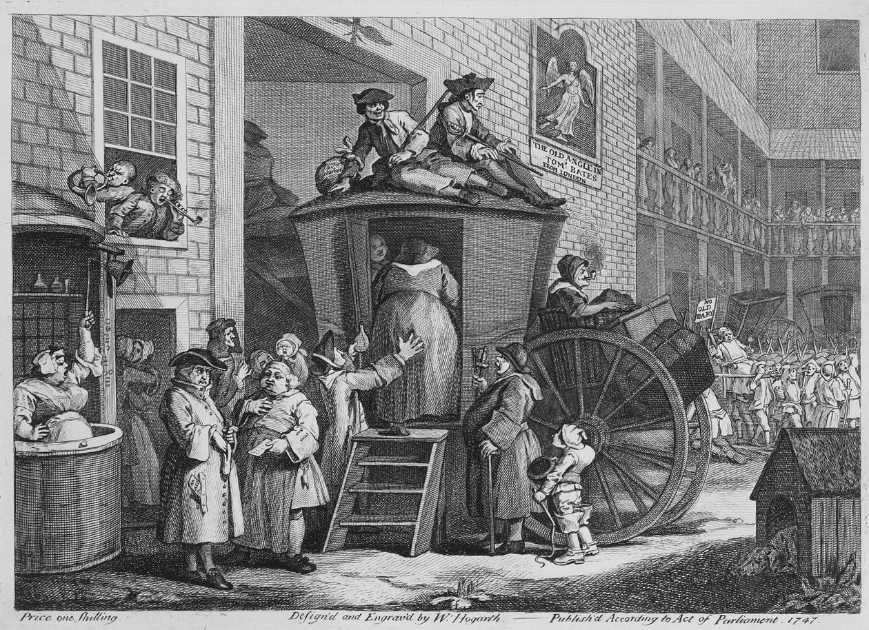 Country Inn Yard, 1747 af William Hogarth