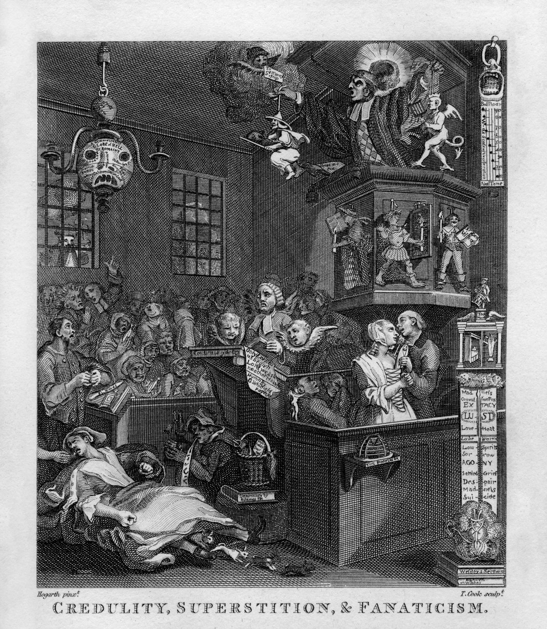 godtroenhed, overtro og fanatisme af William Hogarth af William Hogarth