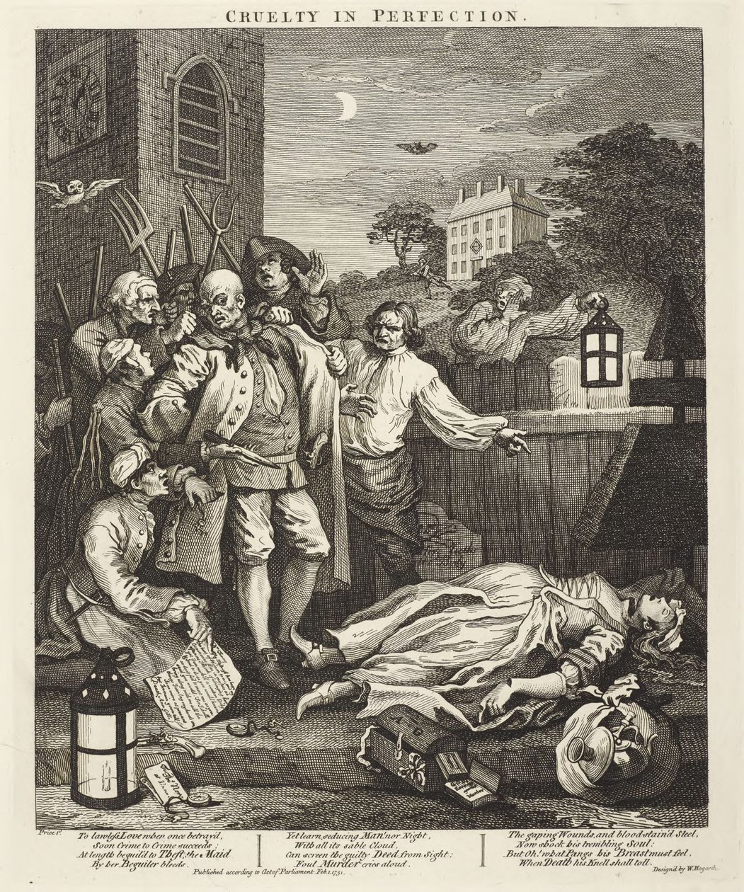 Grusomhed i perfektion af William Hogarth