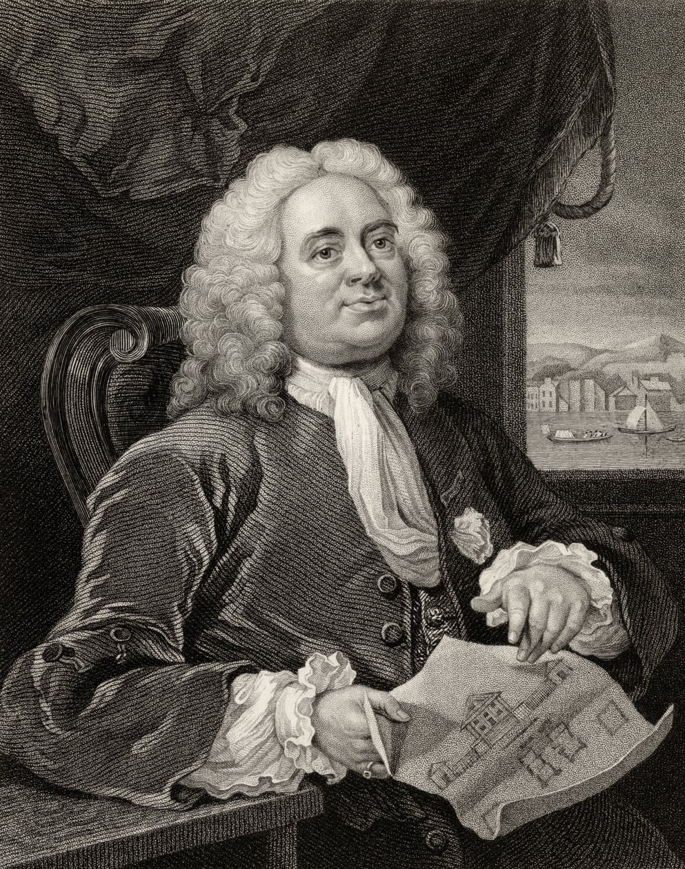 Daniel Lock, graveret af Benjamin Holl (1808-84) fra 